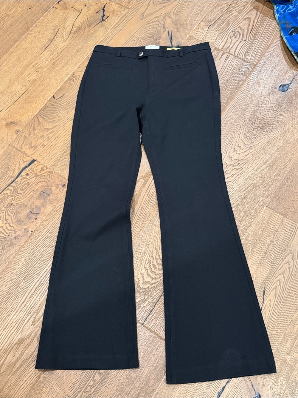 Maeve Anthropologie Black Flare Pants size 10